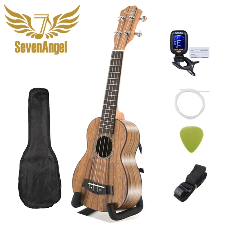 21 Inch Ukulele Soprano 4 Strings Mini Guitar 15 Frets Hawaii Ukelele Closed Knob Uku Wholesale Dropshipping