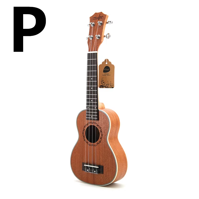 21 Inch Ukulele Soprano 4 Strings Mini Guitar 15 Frets Hawaii Ukelele Closed Knob Uku Wholesale Dropshipping