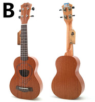 21 Inch Ukulele Soprano 4 Strings Mini Guitar 15 Frets Hawaii Ukelele Closed Knob Uku Wholesale Dropshipping