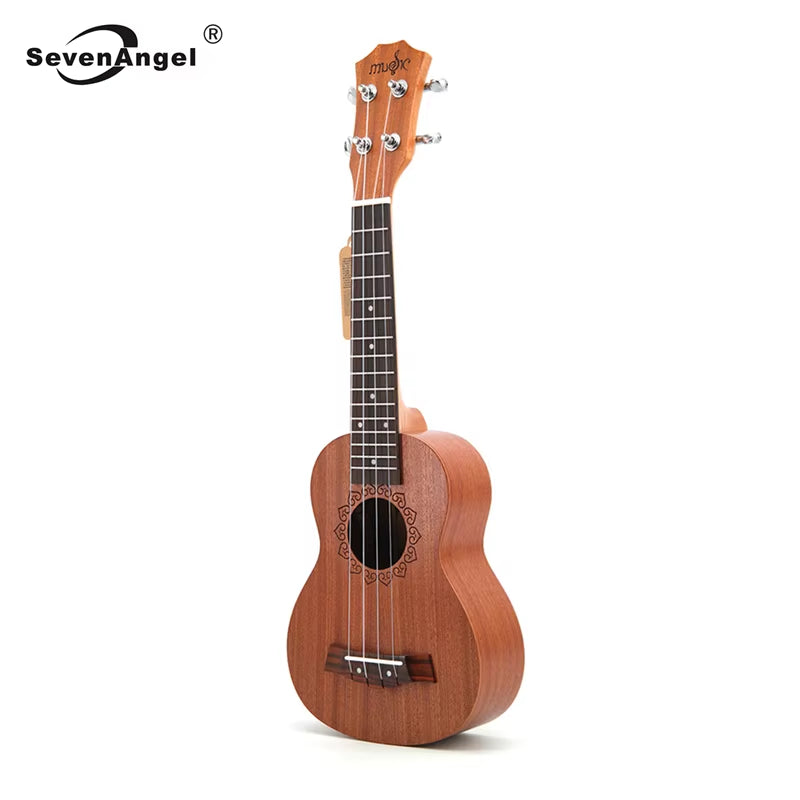 21 Inch Ukulele Soprano 4 Strings Mini Guitar 15 Frets Hawaii Ukelele Closed Knob Uku Wholesale Dropshipping