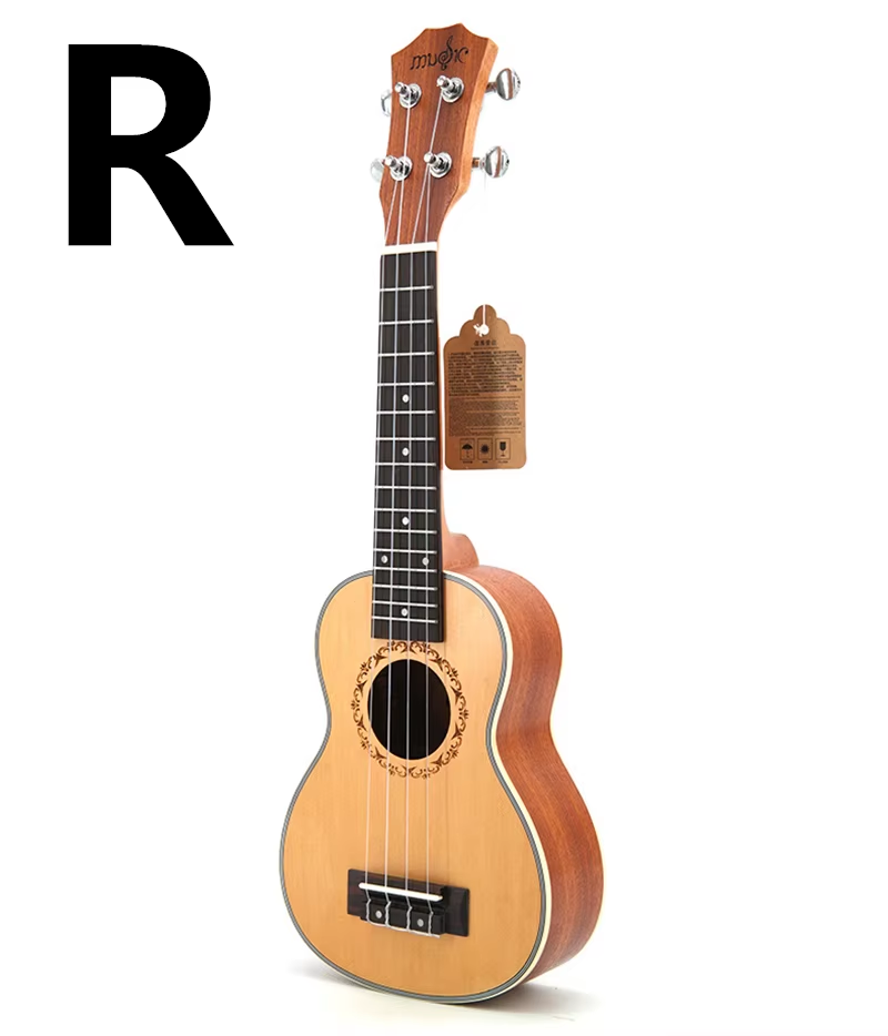 21 Inch Ukulele Soprano 4 Strings Mini Guitar 15 Frets Hawaii Ukelele Closed Knob Uku Wholesale Dropshipping