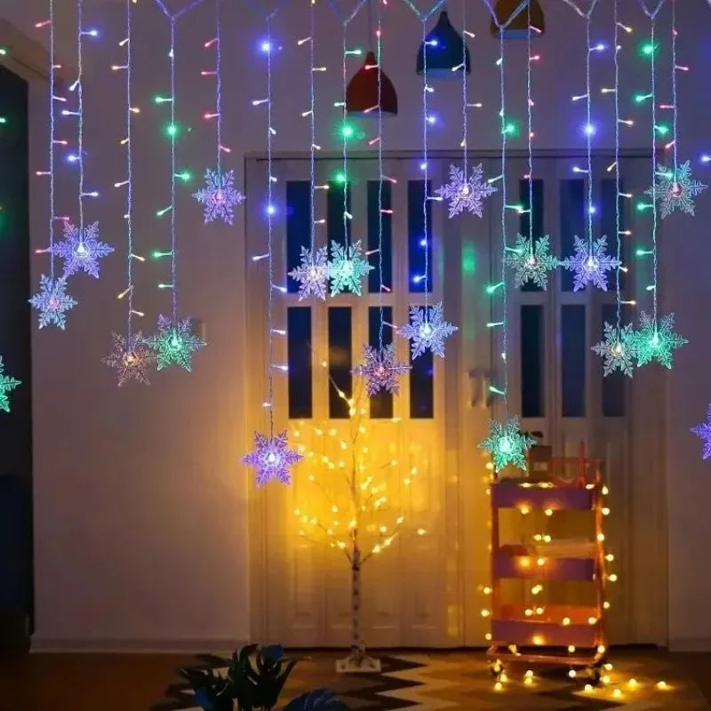 Enchanting Snowflake LED Curtain Lights™