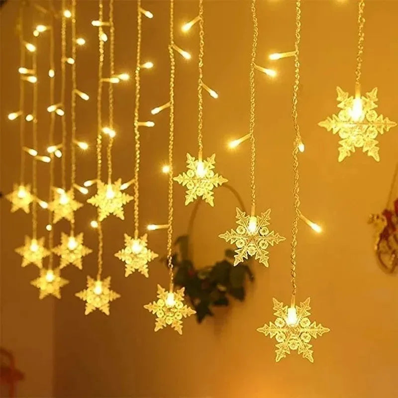 Enchanting Snowflake LED Curtain Lights™