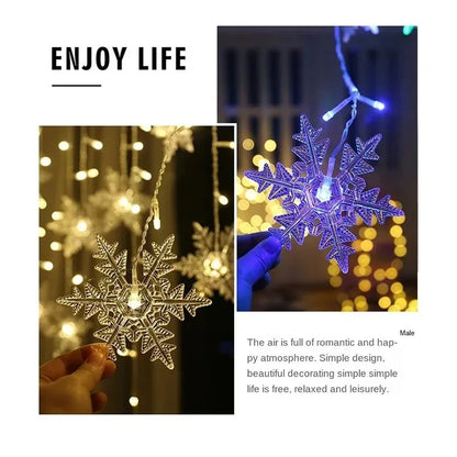 Enchanting Snowflake LED Curtain Lights™