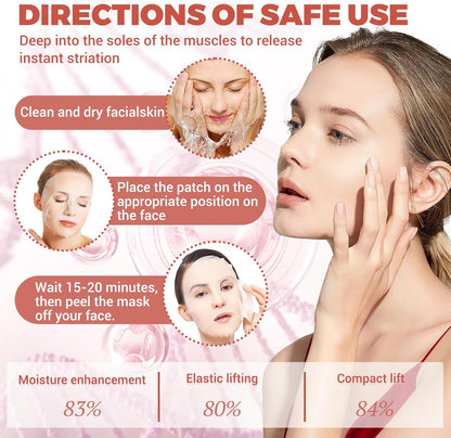 4 Pcs Bio-Collagen Real Deep Mask, Masque Collagene Korean, Anti-Âge Mask Collagen, Collagène Masque Soluble, Masque Hydratant Visage Pour Les Peaux Sèches Ternes