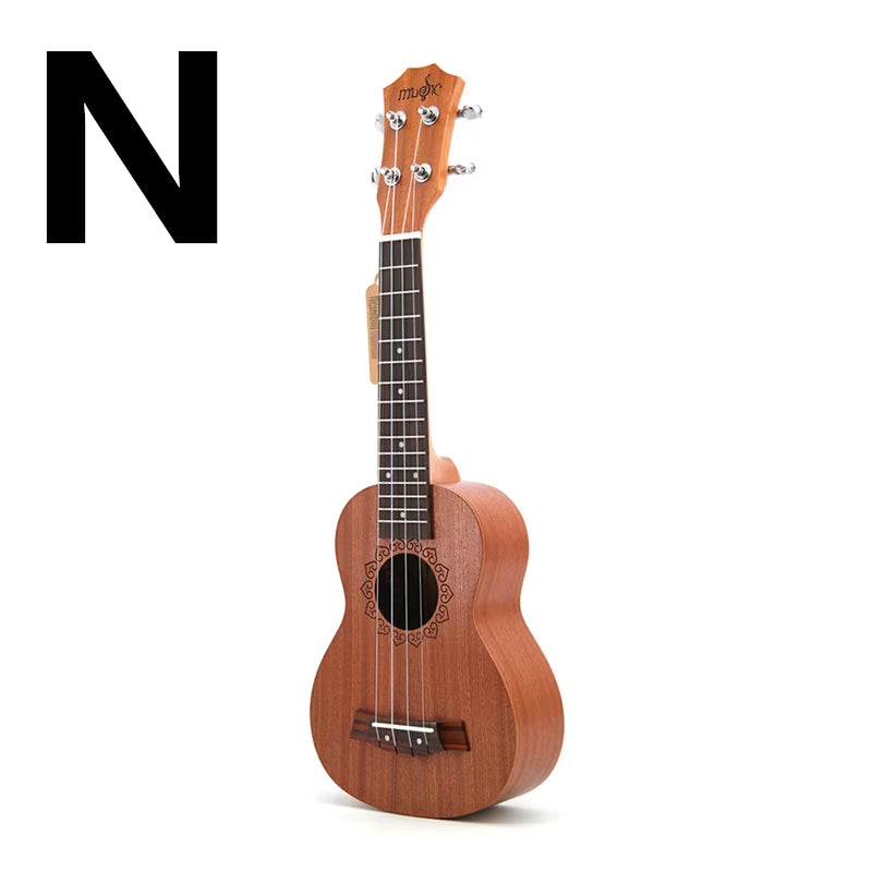 21 Inch Ukulele Soprano 4 Strings Mini Guitar 15 Frets Hawaii Ukelele Closed Knob Uku Wholesale Dropshipping