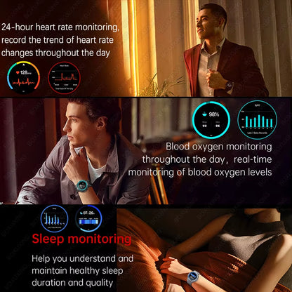 New Military Outdoor Sports Smart Watch GPS Motion Track 5 ATM Waterproof Heart Rate HD Bluetooth Call Smartwatch Men for Xiaomi